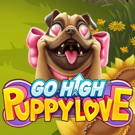 Go High Puppy Love online game logo by RubyPlay on cowboyspincasino.at