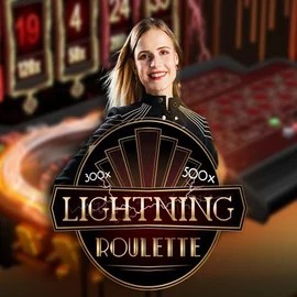 Lightning Roulette slot visual from Evolution available on cowboyspincasino.at