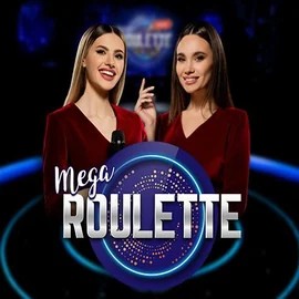 Mega Roulette logo by Pragmatic Play at Cowboy Spin Casino